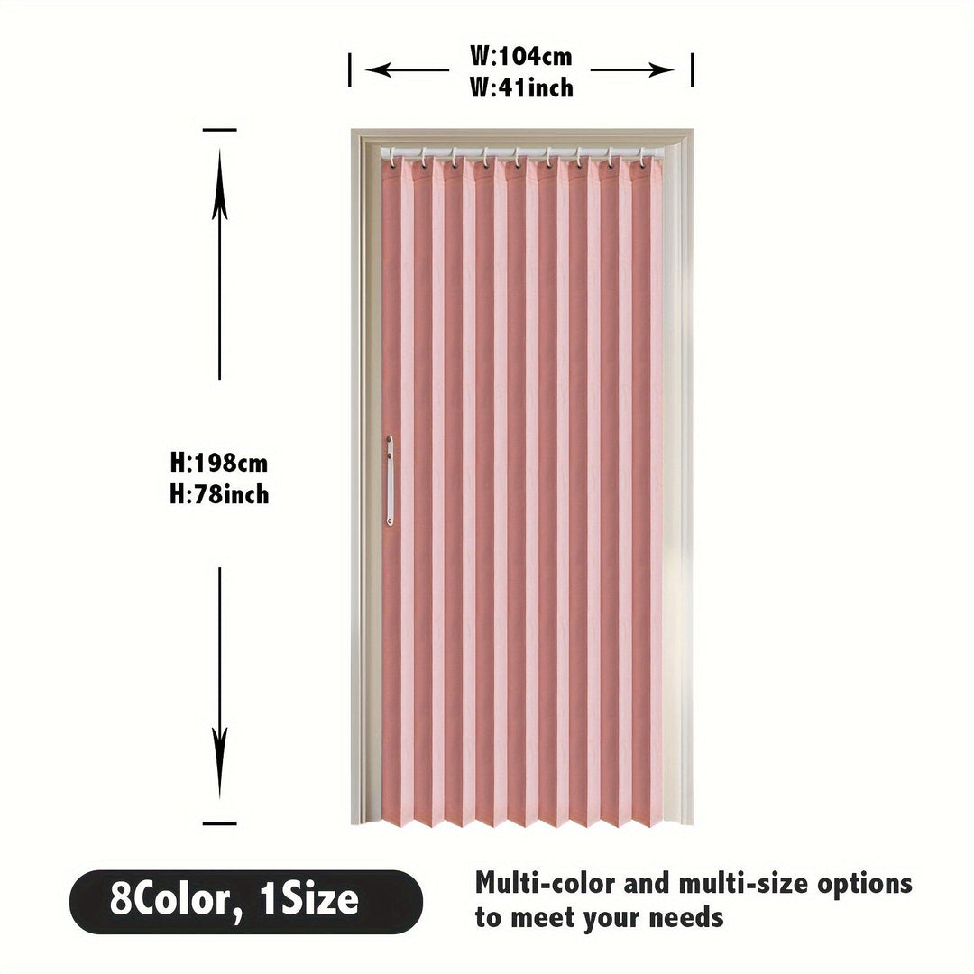 Lisslune | Colorful Magnetic Folding Door Curtain – Easy Setup, Space-Saving Divider for Home and Business – Vibrant Artistic Design, Machine Washable Polyester
