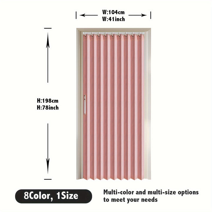 Lisslune | Colorful Magnetic Folding Door Curtain – Easy Setup, Space-Saving Divider for Home and Business – Vibrant Artistic Design, Machine Washable Polyester