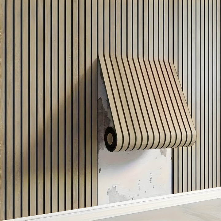 Lisslune | 3D wall panels create a modern, natural appearance