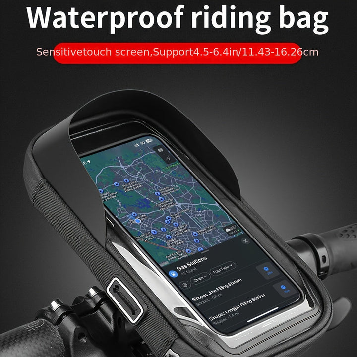 Lisslune | Waterproof Phone Holder for Bike and Motorcycle – 360° Rotatable and Suitable for 4.5–6.4 inch