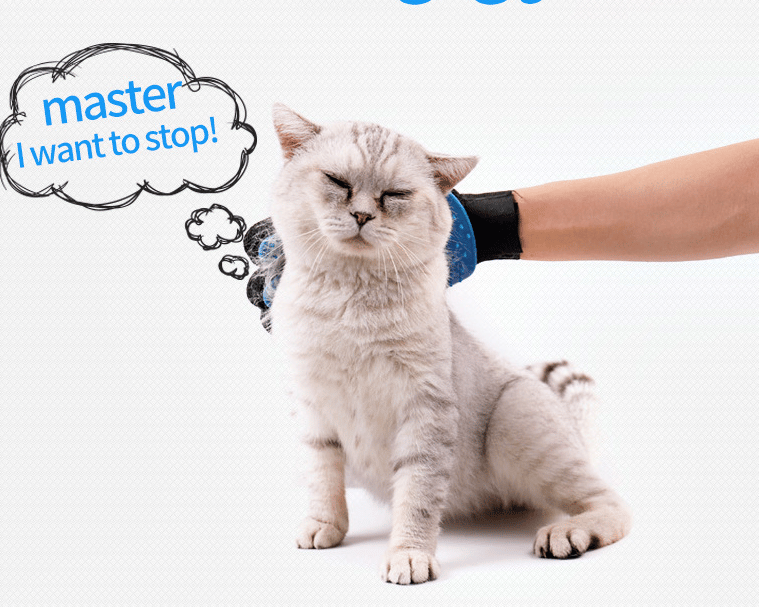 Lisslune | Cat grooming glove for cats wool glove Pet Hair Deshedding Brush Comb Glove For Pet Dog Cleaning Massage Glove For Animal Sale
