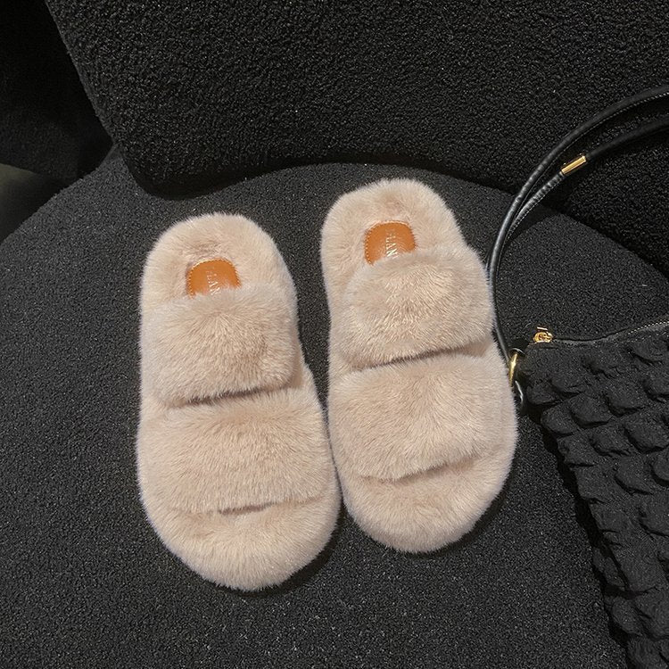 Lisslune | Leisure Fleece-lined Platform Slippers