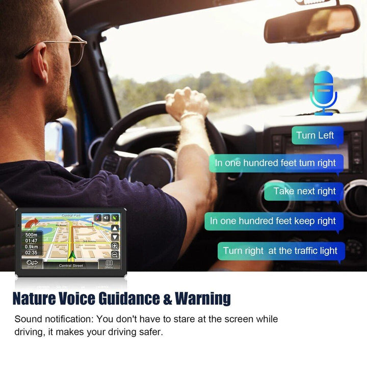 Lisslune | 7/5 Inch Car GPS Navigation Touch Screen 256MB+8G HD Car GPS Navigator EU AU US FM Vehicle GPS Navigators Car Accessories