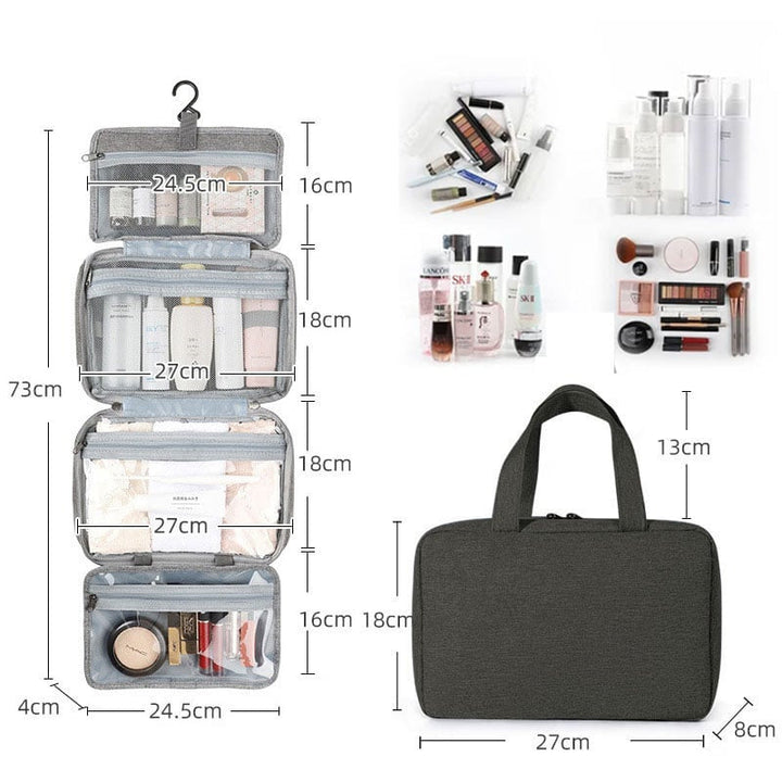 Lisslune | Waterproof cultural bag travel bag with hooks for hanging