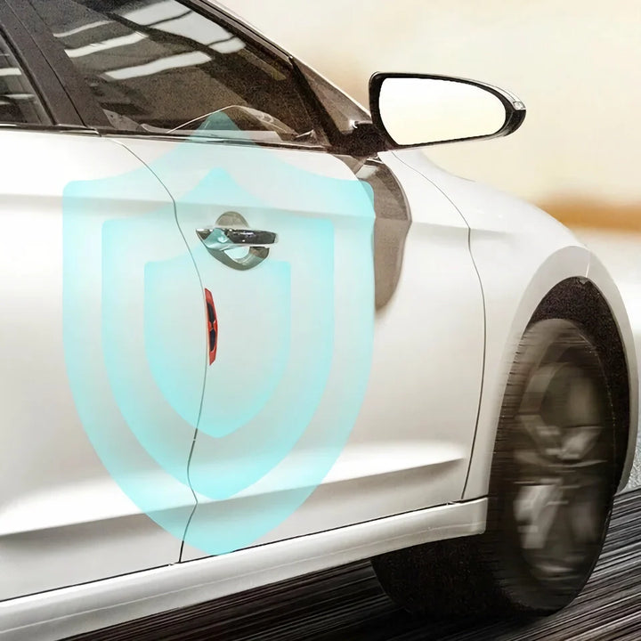 Lisslune | Reflective Car Door Edge Protector Stickers - 4Pk Anti-Collision Protection Strips