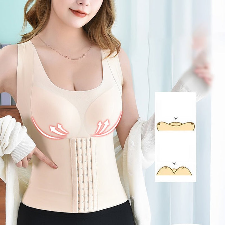 Lisslune | 3-in-1 Waist Buttoned Bra Shapewear