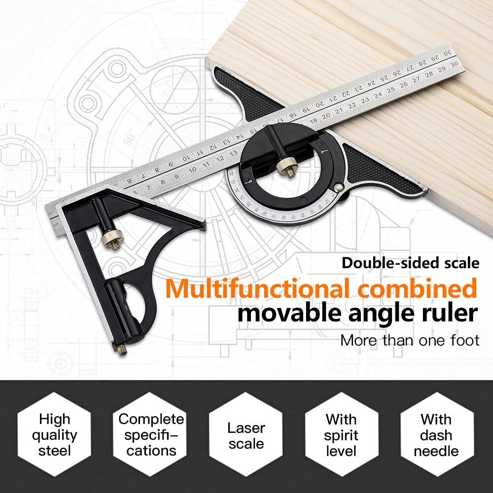 Lisslune | Multifunctional Combination of Movable Angle Ruler Set