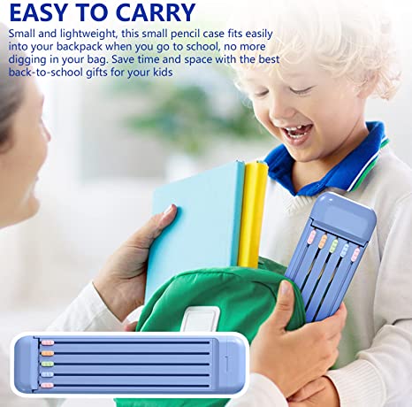 Lisslune | Multifunctional Pencil Case for Kids with 5pcs Pencils2B, Eraser and Ruler