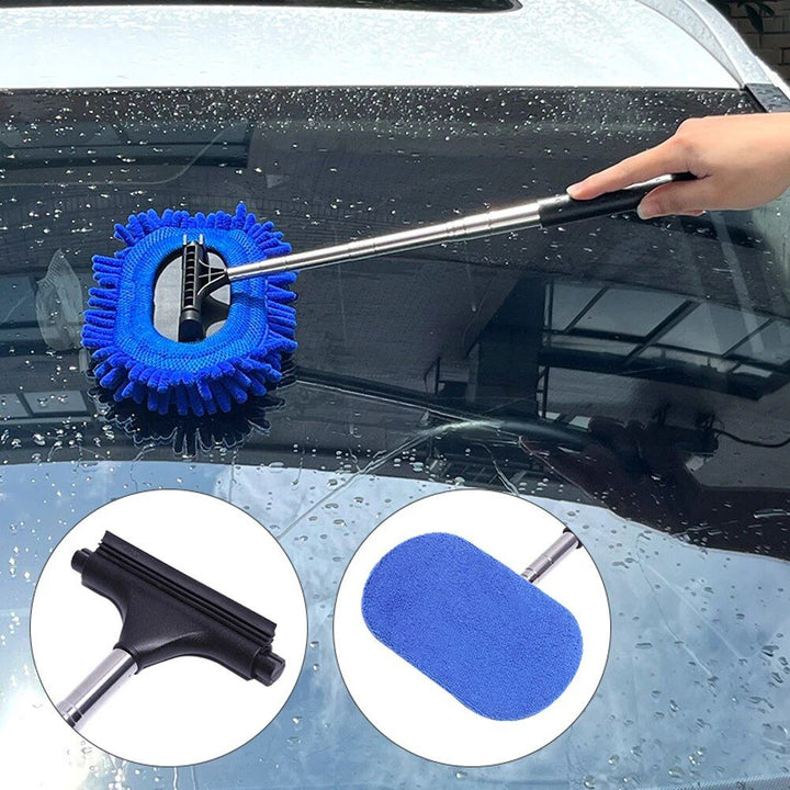 Lisslune | 3-in-1 Extendable Car Window Cleaning Set with Rotating Head