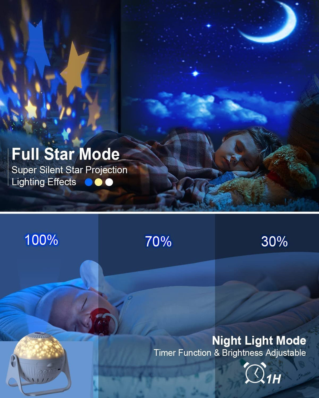 Lisslune | 7 In 1 Star Galaxy Projector