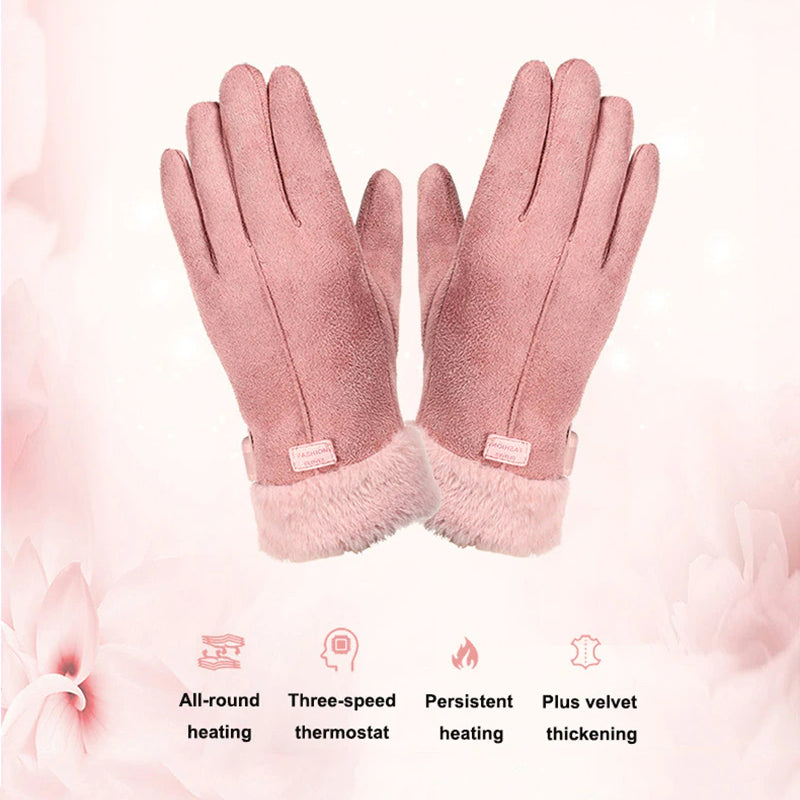 Lisslune | Rechargeable Heated Winter Gloves – 5000mAh Battery, Touchscreen Compatible