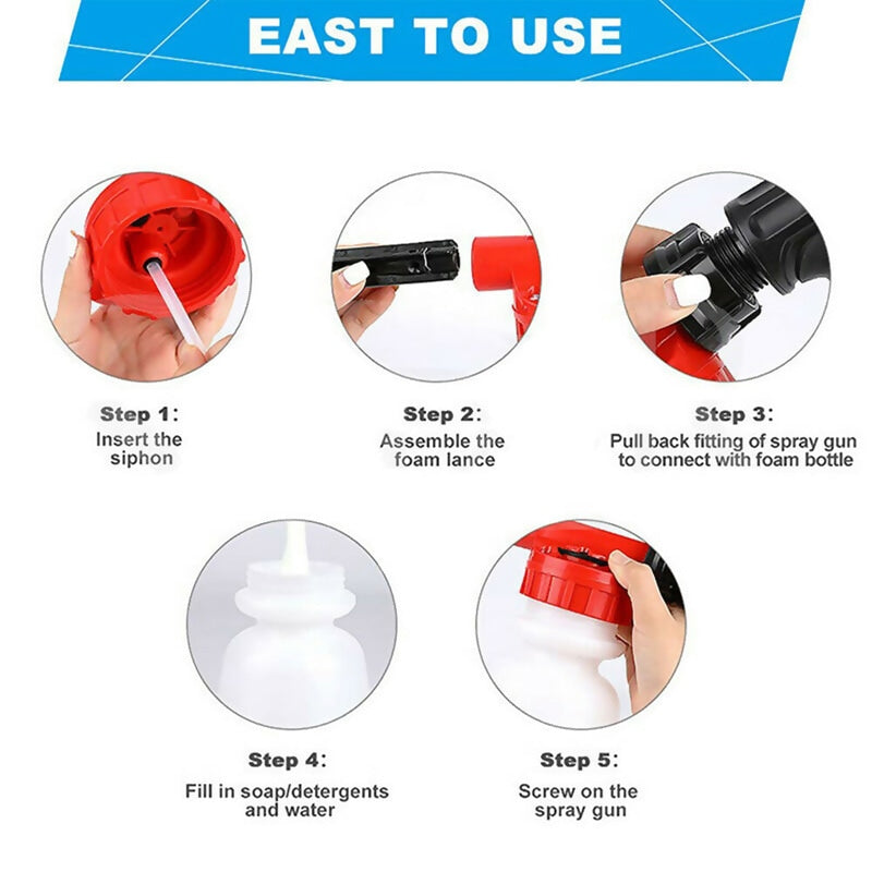 Lisslune | Foam Sprayer with High-Pressure Nozzle – Efficient Cleaning Gun for Garden and Home