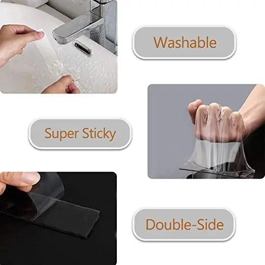 Lisslune | MagicGrip - Adjustable Translucent Gel Adhesive Tape with Custom Lengths