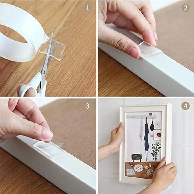 Lisslune | MagicGrip - Adjustable Translucent Gel Adhesive Tape with Custom Lengths