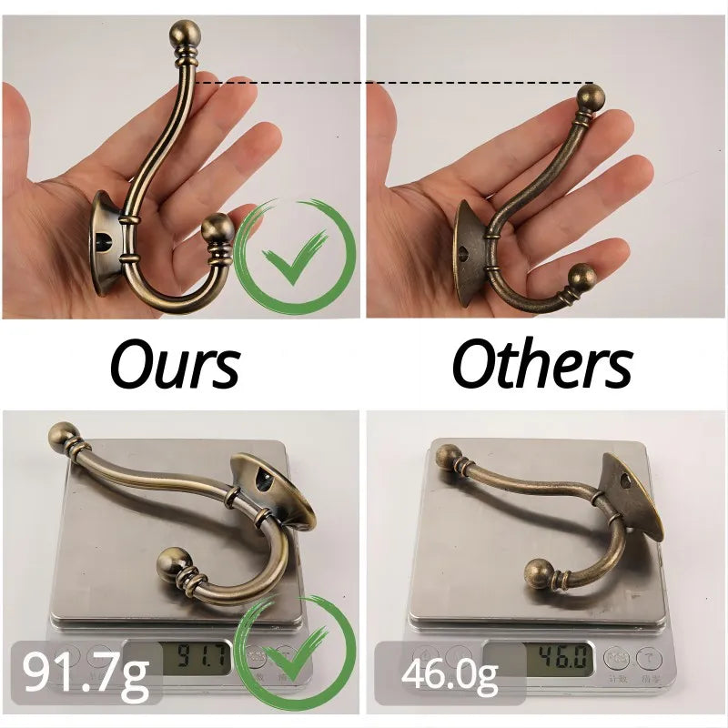 Lisslune | High-quality dress hook made of brass – classic style – various colors – high quality – 1 piece