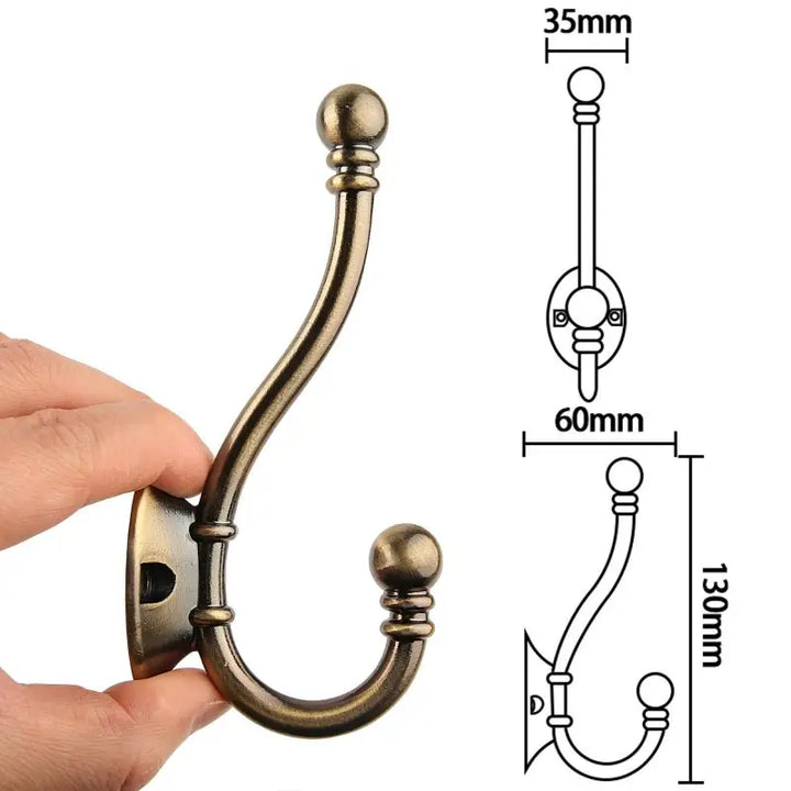 Lisslune | High-quality dress hook made of brass – classic style – various colors – high quality – 1 piece