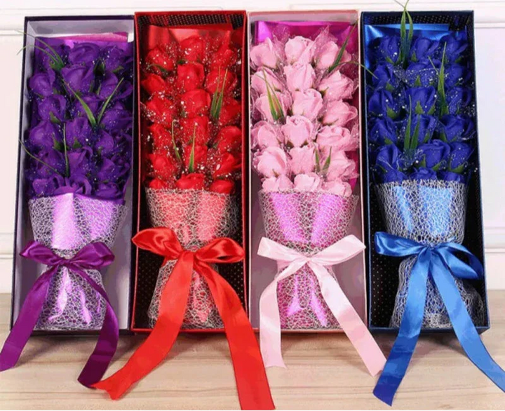 Lisslune | 1 piece handmade rose soap flower bouquet