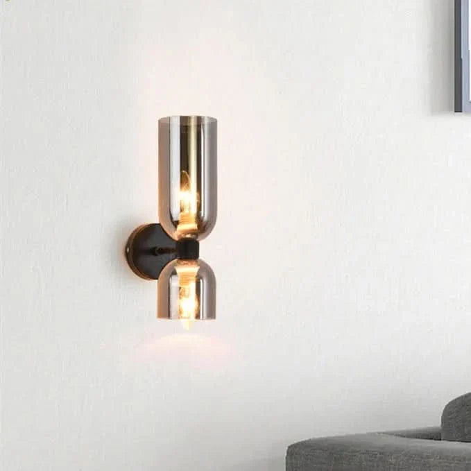 Lisslune | Modern Double Glass Wall Light Fixture