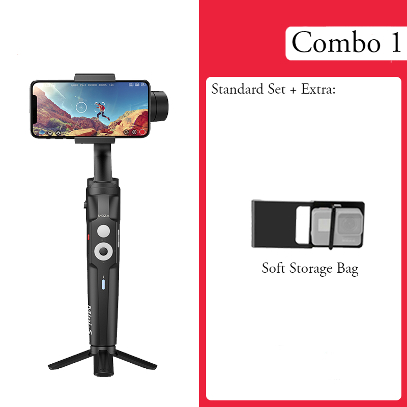 Lisslune | Mini Anti-shake Selfie Stick with Folding Storage, Three-axis Stabilization System, Object Tracking, Time-lapse Photography, Suitable for Professional or Daily Photography