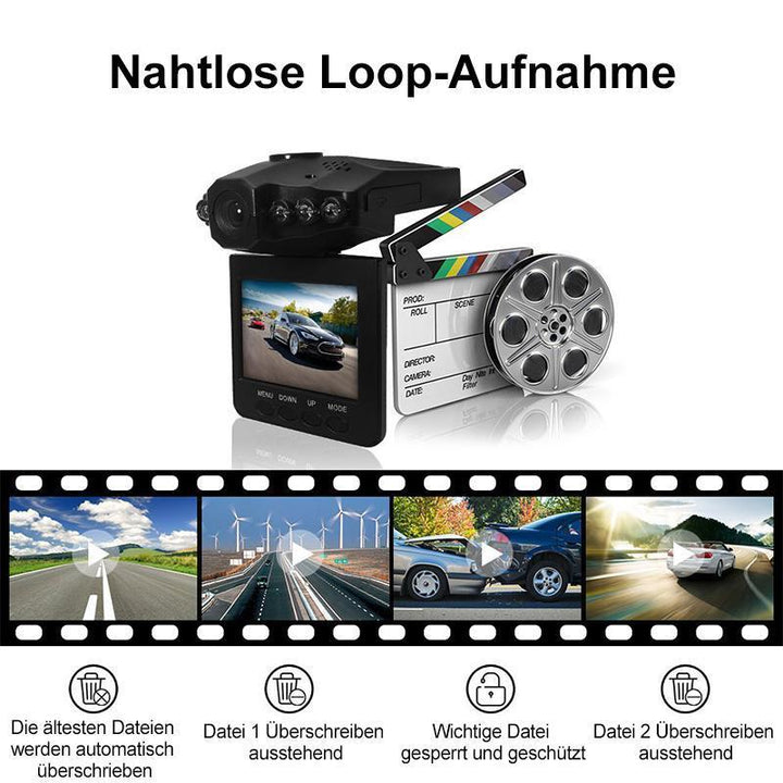 Lisslune | Car DVR, Dashboard Camera, Car Recorder / Traffic Dashboard Camcorder Loop Recording No Card