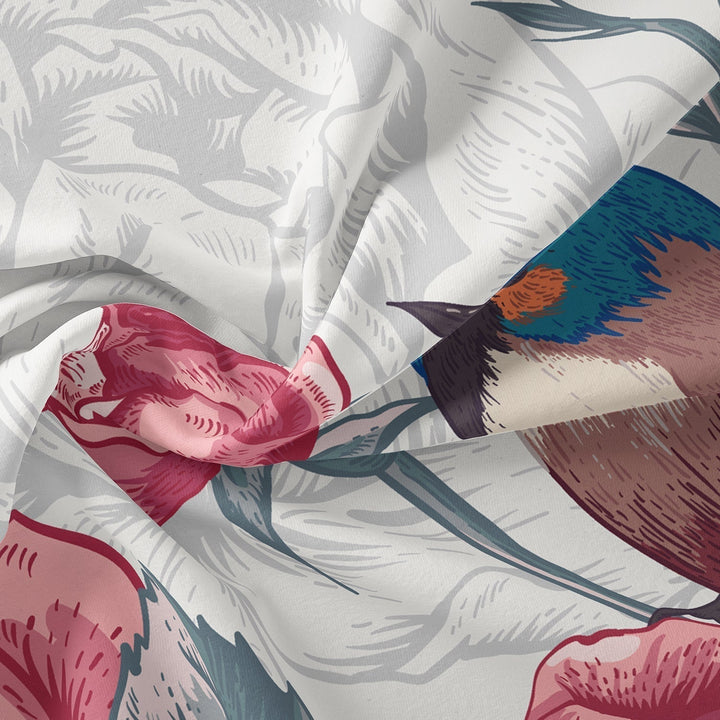 Lisslune | PetalFlight - Soft Floral and Bird Bed Linen