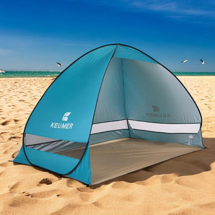 Lisslune | 4-Person Beach Pop-Up Tent for Family Camping, Outdoor Events & Quick Setup
