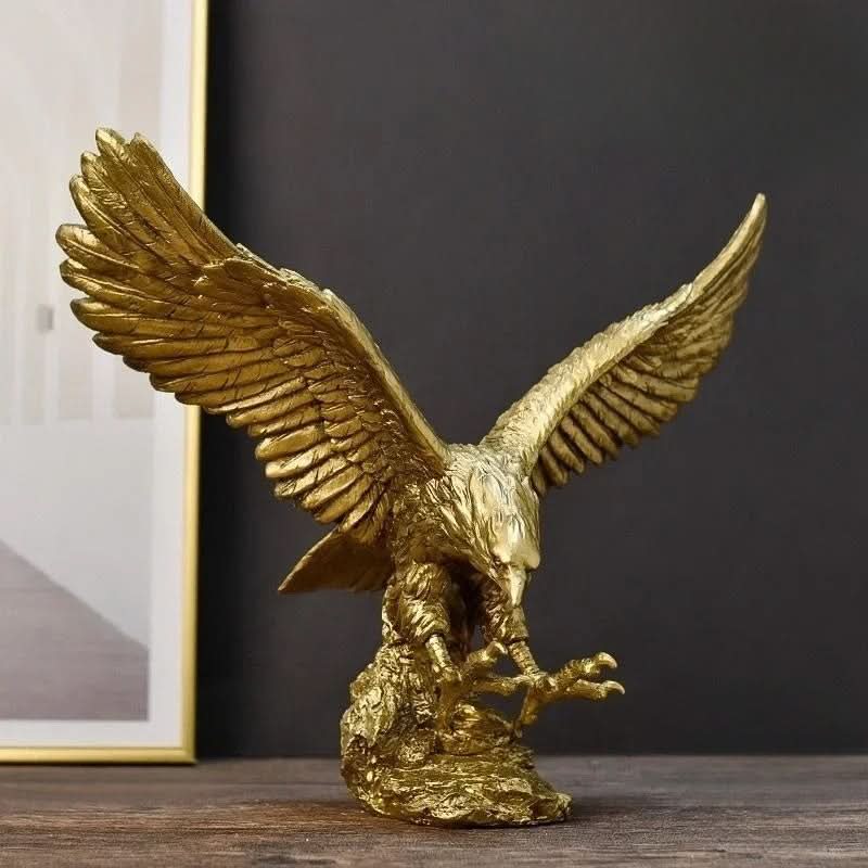 Lisslune | Golden Eagle Statue – Luxury Decor