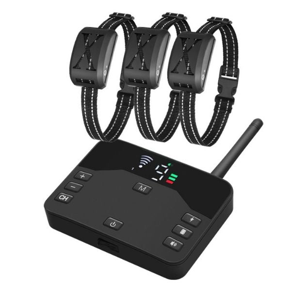 Lisslune | 2-in-1 Wireless Pet Training Collars and Dog Fence Sound Check Electric and Vibrating Shock Dog Collar Fence From 65 to 1640 Feet