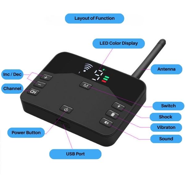 Lisslune | 2-in-1 Wireless Pet Training Collars and Dog Fence Sound Check Electric and Vibrating Shock Dog Collar Fence From 65 to 1640 Feet