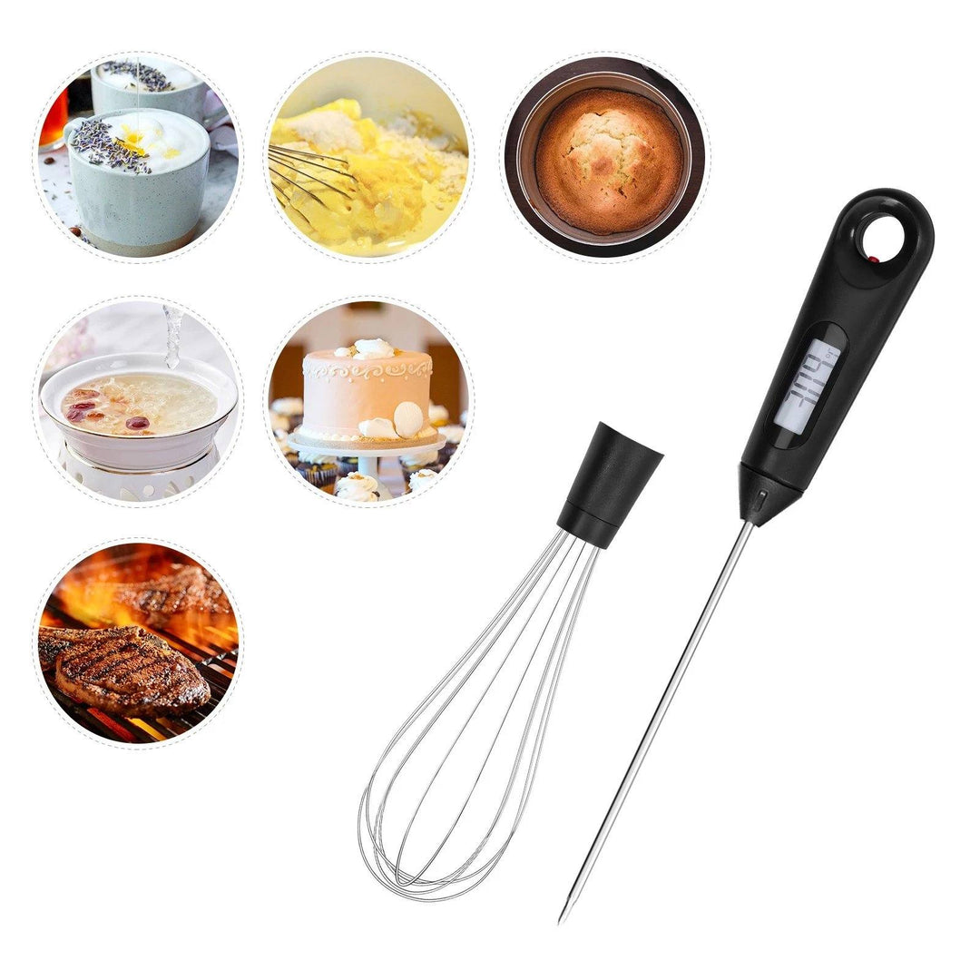 Lisslune | 2-in-1 Instant-Read Food Thermometer and Egg Beater