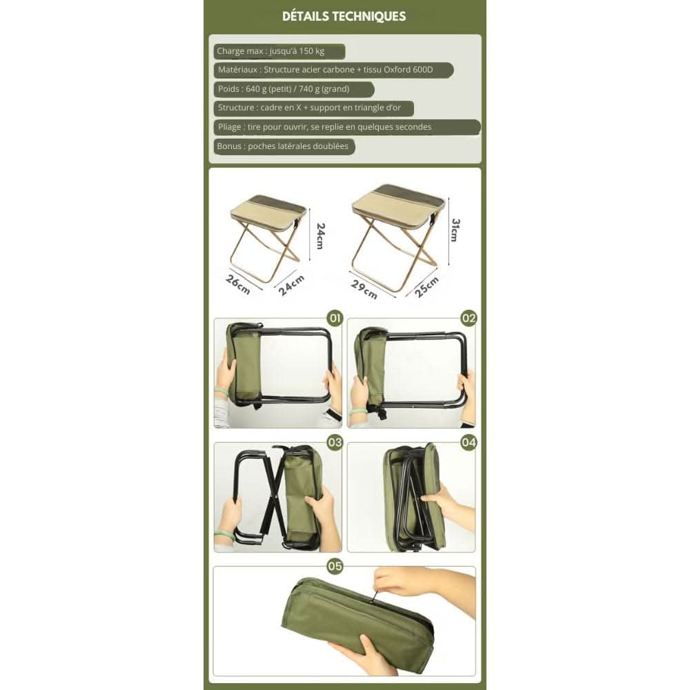 Lisslune | Foldable Outdoor Backpack with Integrated Seat & Waterproof Area