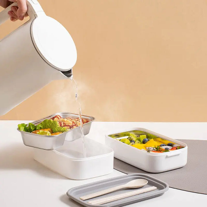 Lisslune | 2-Layer Stainless Steel Bento Lunchbox - MealMate