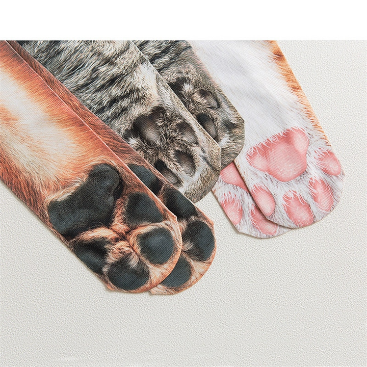 Lisslune | Cat Paw 3D Printed Unisex Socks
