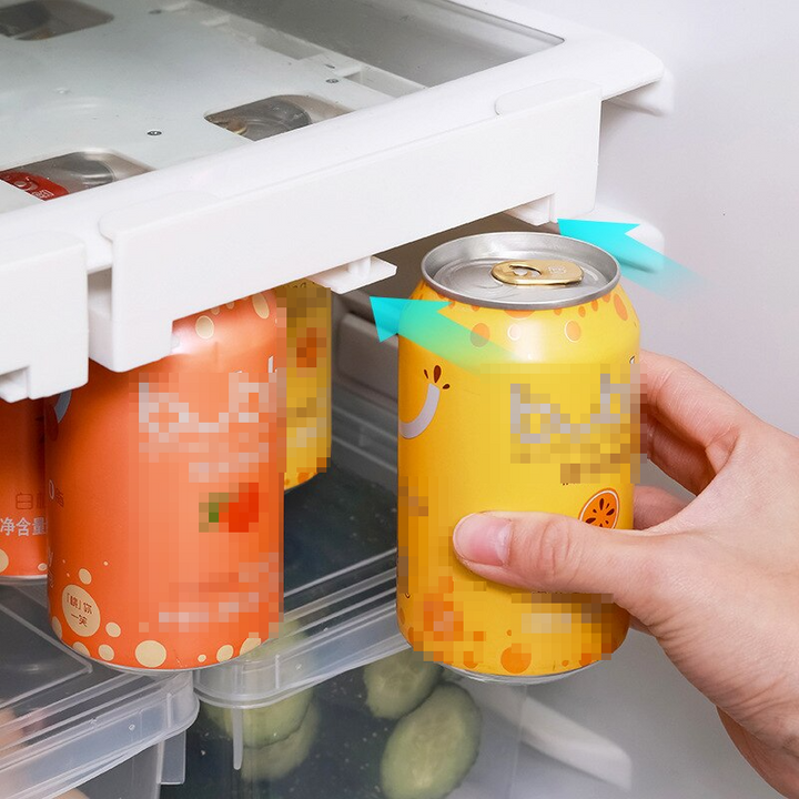 Lisslune | Refrigerator Beverage Organizer Slide Rack