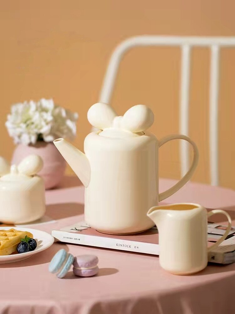 Lisslune | Bow Knot Design Porcelain Tea Pot