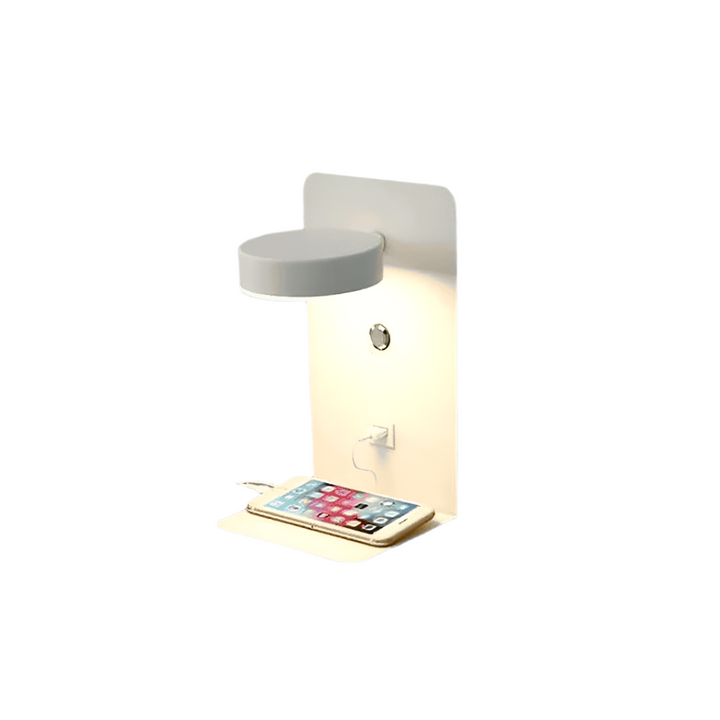 Lisslune | HaloRest Wall Lamp – Scandinavian Bed Lighting with Warm Light