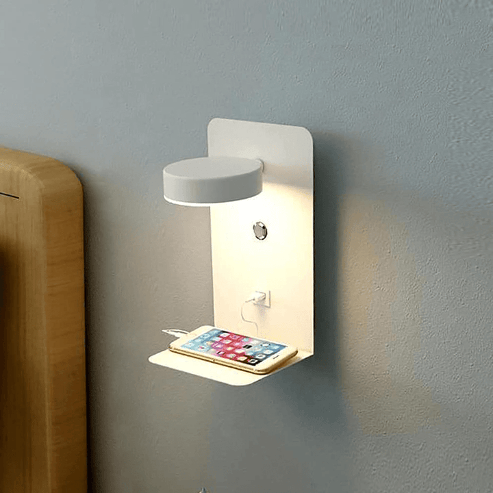 Lisslune | BrightSpot Night Lamp with Charger – 330° Rotating LED Desk Light with USB-C Charging Dock