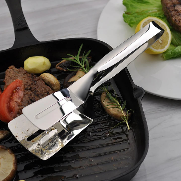 Lisslune | FlipGrip – Versatile stainless steel spatula
