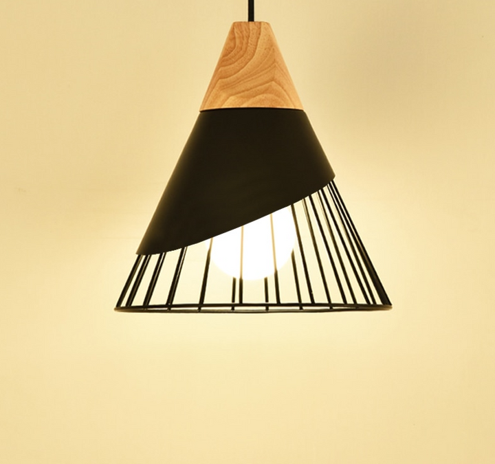 Lisslune | Modern Wooden Cone Pendant Lights