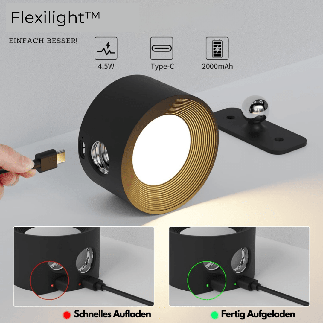 Lisslune | 360° wireless rechargeable wall light | Versatile LED lighting solution