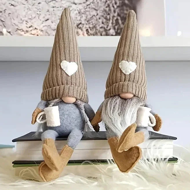 Lisslune | 2-Pack: Coffee Gnome Plush Doll