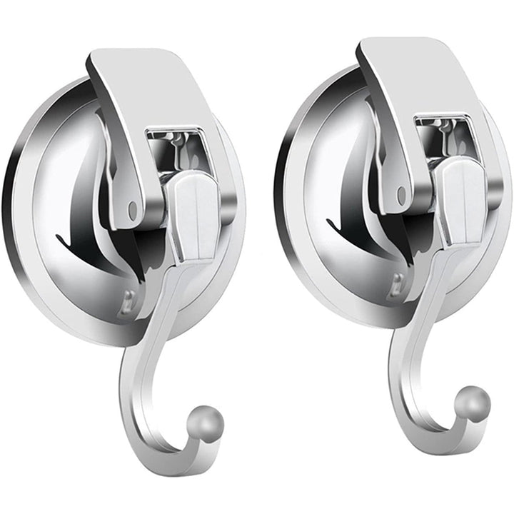 Lisslune | 2-Pack: Heavy-Duty Vacuum Suction Cup Hooks