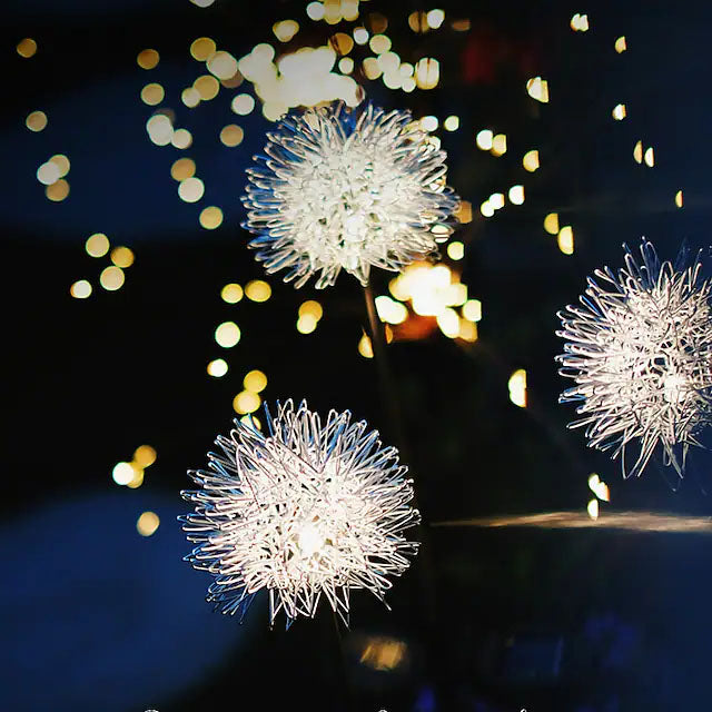 Lisslune | 2-Pack: Outdoor Solar Dandelion Garden Lights