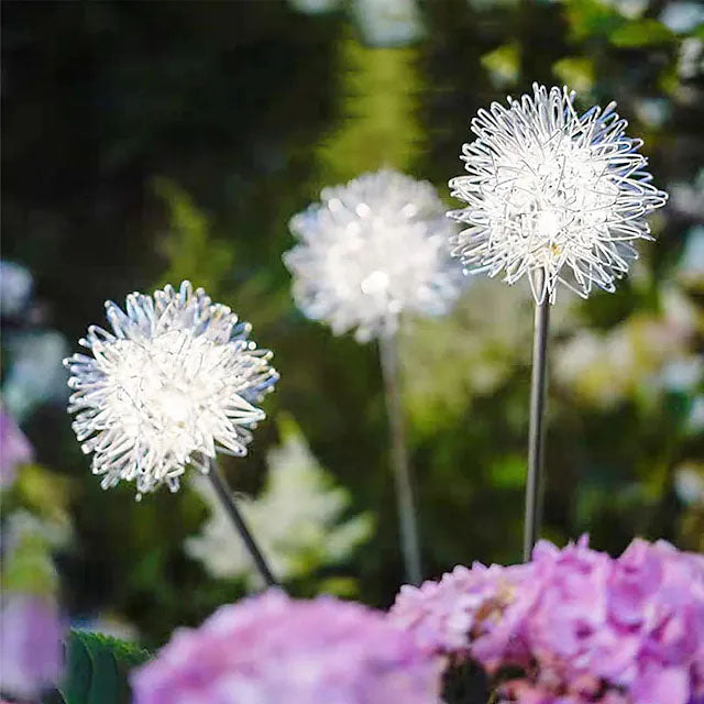 Lisslune | 2-Pack: Outdoor Solar Dandelion Garden Lights