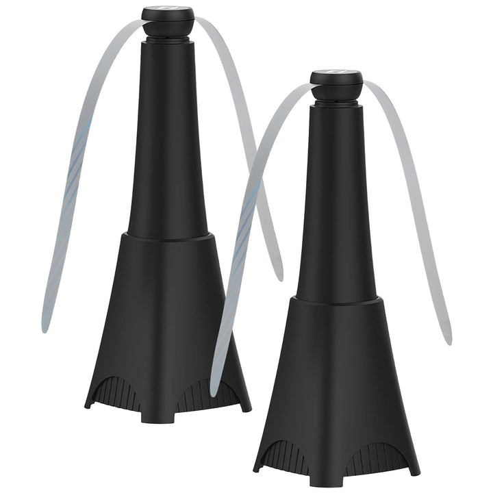 Lisslune | 2-pack: Carrying fan with reflective fly repellent, rechargeable battery operated