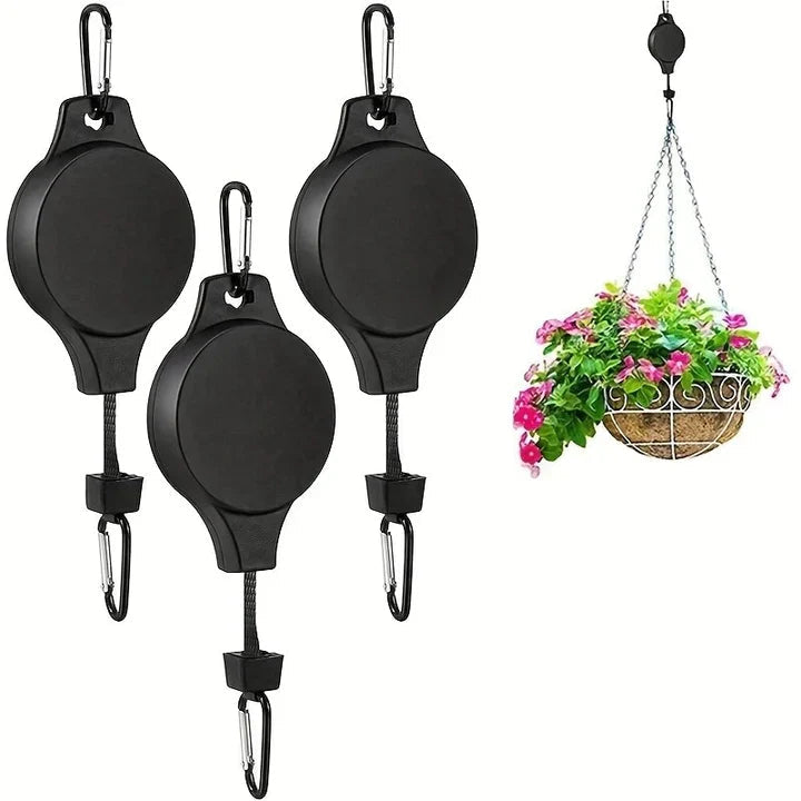 Lisslune | PlantLift - Adjustable Hanging Hooks for Plants and Baskets