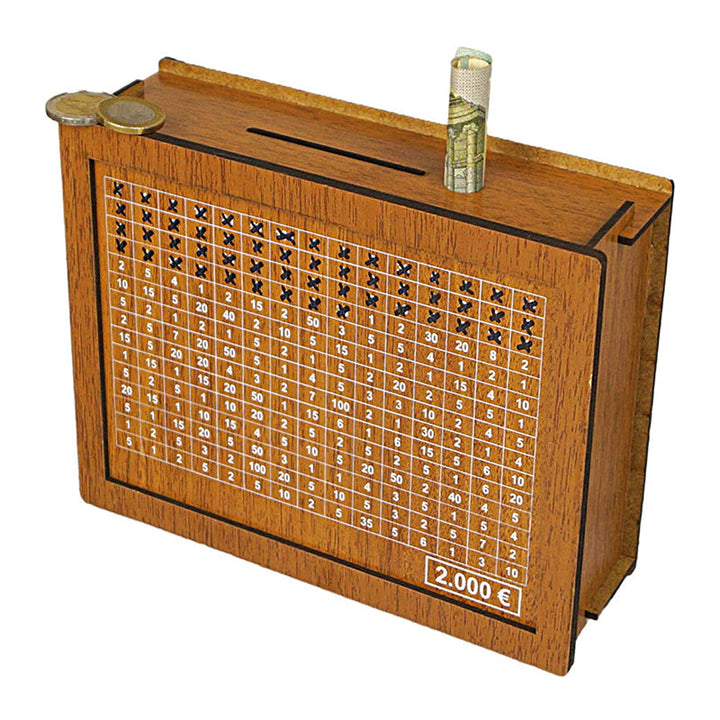 Lisslune | Wooden piggy bank with counter