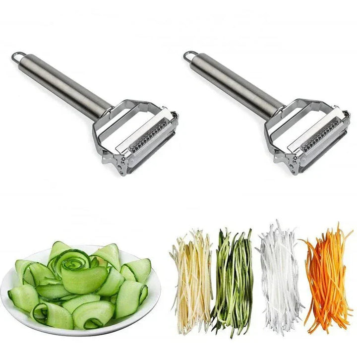 Lisslune | Ultra-sharp stainless steel multifunctional vegetable slicer & julienne cutter potato carrot grater
