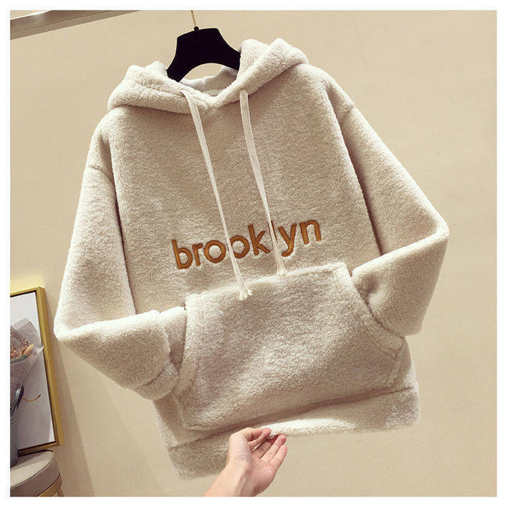 Ladies Cozy Fleece Hoodie with Kangaroo Pocket Lisslune