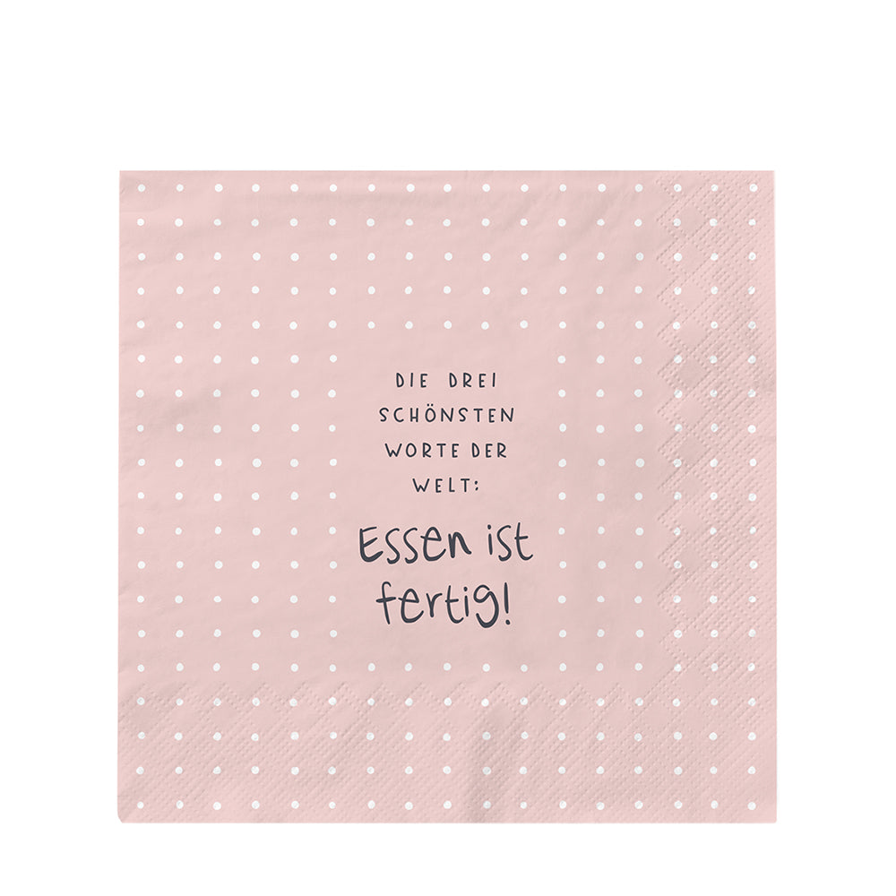 Lisslune | Paper Napkins Dinner is Ready! Pink